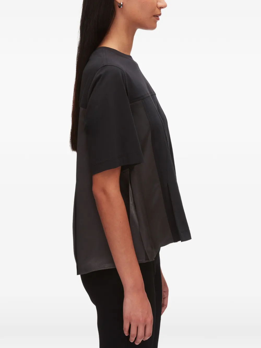 3.1 Phillip Lim T-shirt met vlakken Zwart
