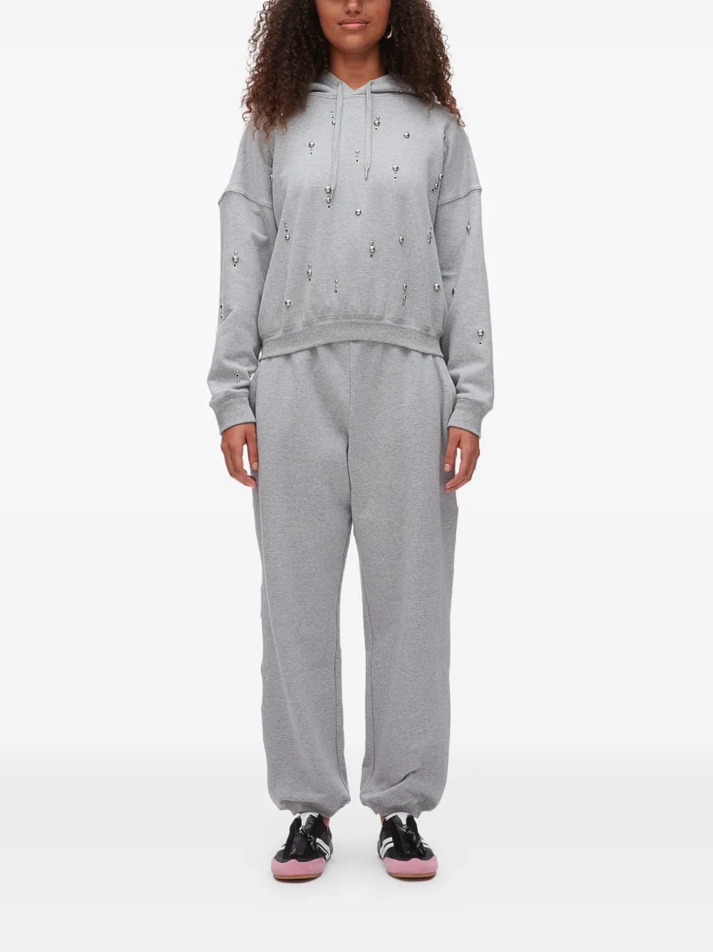 3.1 Phillip Lim Verfraaide hoodie Grijs
