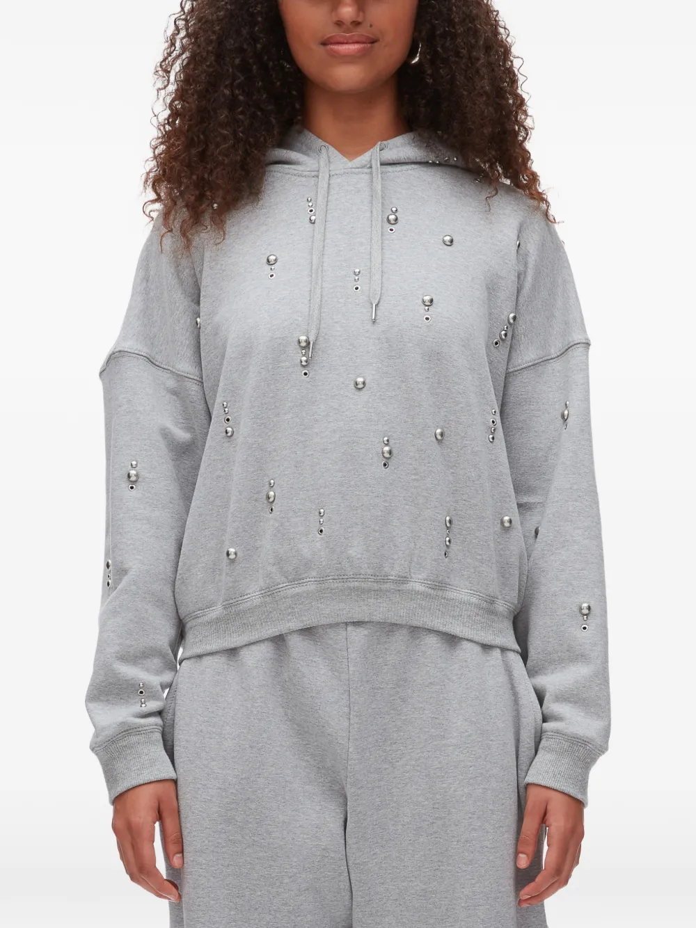 3.1 Phillip Lim Verfraaide hoodie Grijs