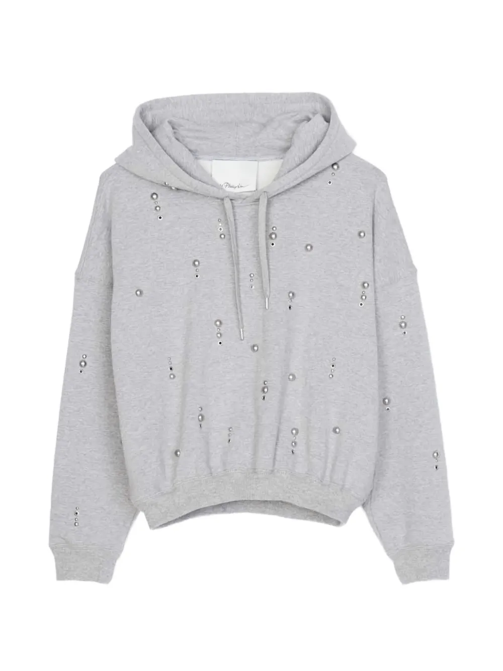 3.1 Phillip Lim embellishment hoodie - Grigio