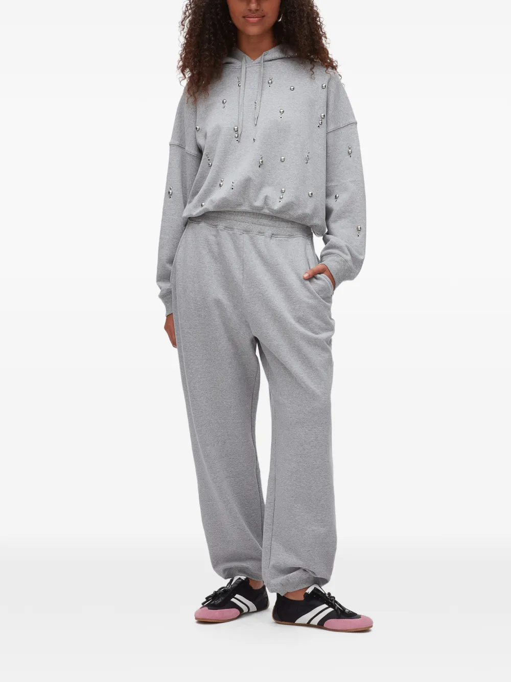 3.1 Phillip Lim Verfraaide hoodie Grijs