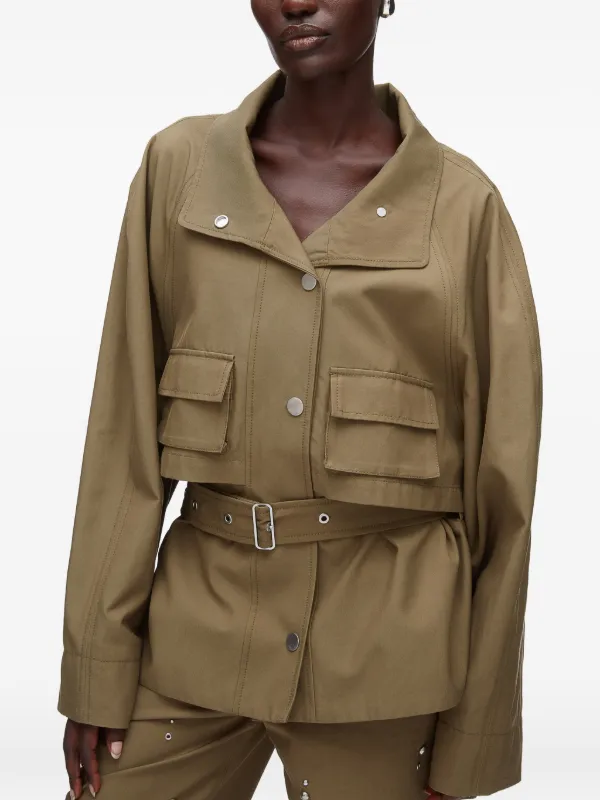 3.1 Phillip Lim Belted Jacket | Neutrals | FARFETCH
