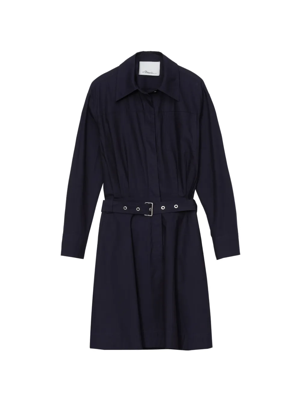 3.1 Phillip Lim belted collared mini dress - Blu