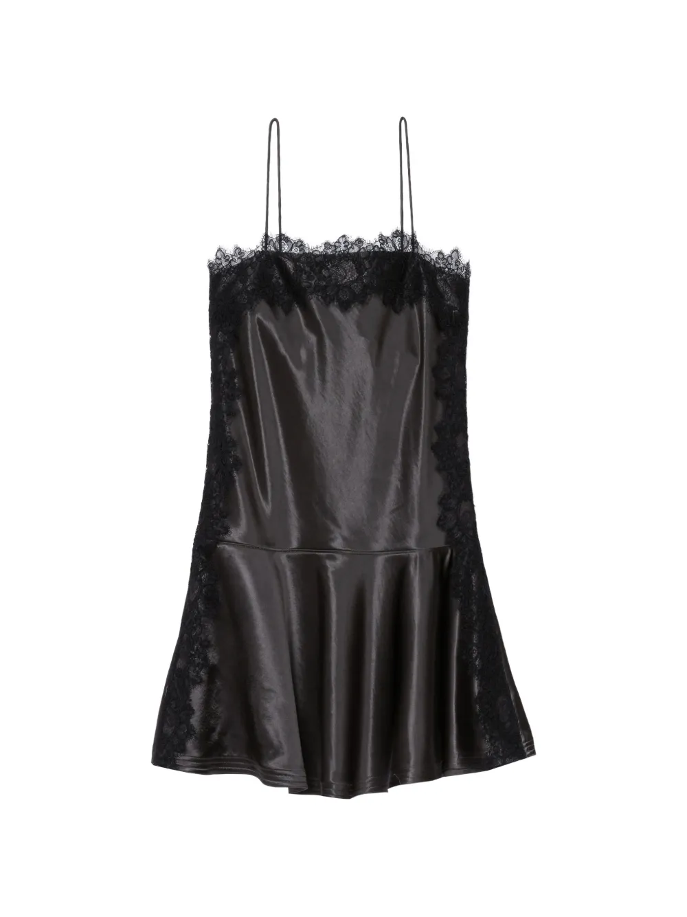3.1 Phillip Lim lace trim mini dress - Nero