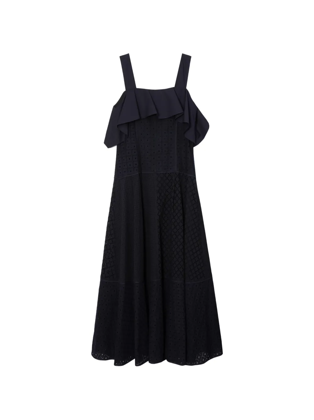 3.1 Phillip Lim ruffled broderie midi dress - Blu