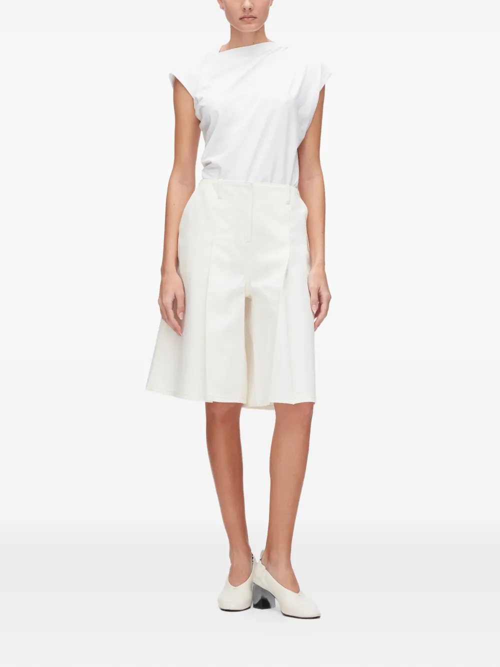 3.1 Phillip Lim Geplooide shorts Beige