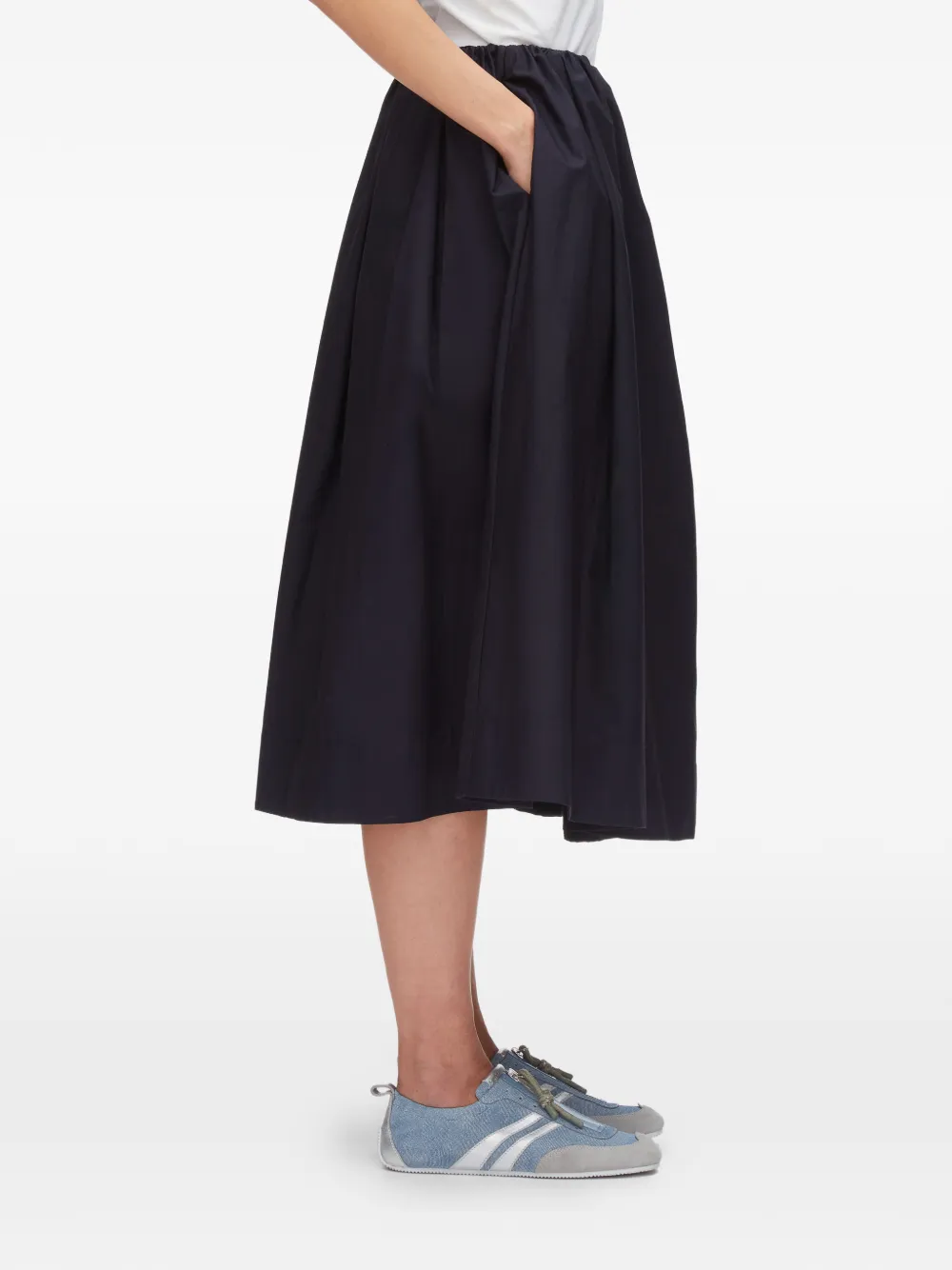 3.1 Phillip Lim Midi-rok met ceintuur Blauw