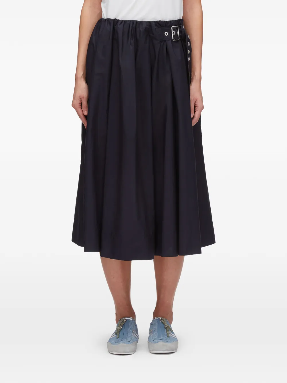 3.1 Phillip Lim Midi-rok met ceintuur Blauw
