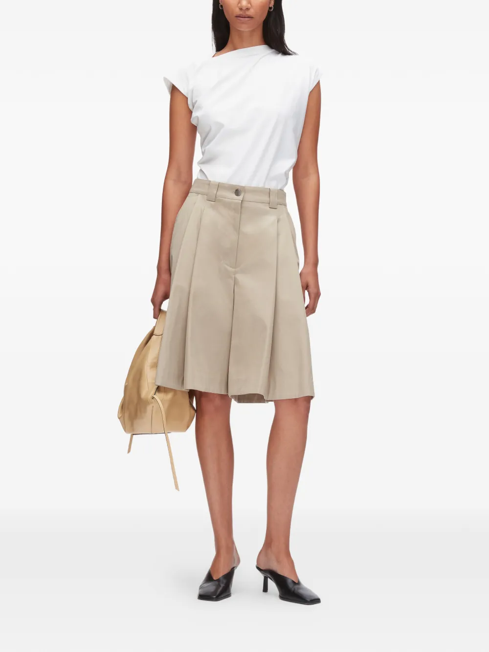 3.1 Phillip Lim Shorts met colourblocking Beige