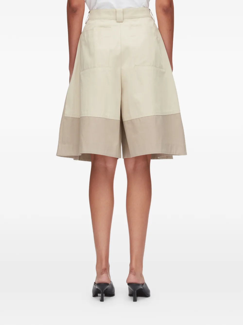 3.1 Phillip Lim Shorts met colourblocking Beige