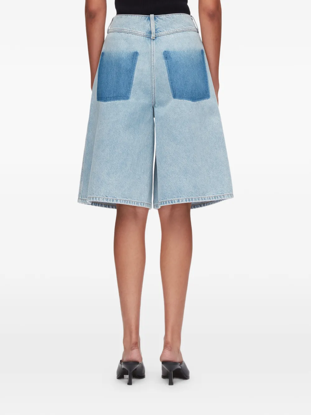 3.1 Phillip Lim Shorts met patchwork Blauw