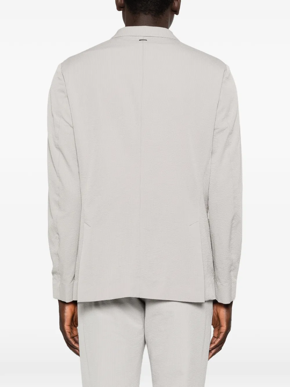 Herno Blazer met knopen en textuur Grijs