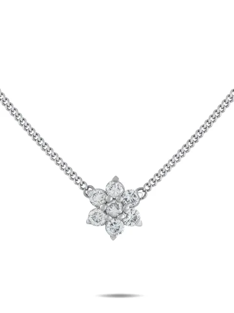 LB Exclusive diamond floral pendant necklace