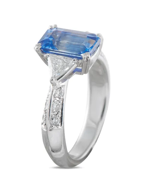 LB Exclusive diamond sapphire ring
