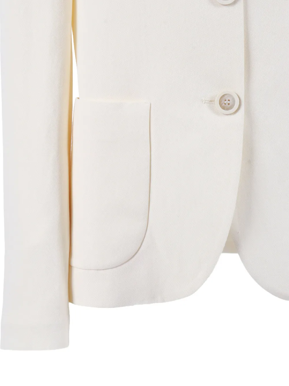 Fabiana Filippi Jack met revers zak Beige