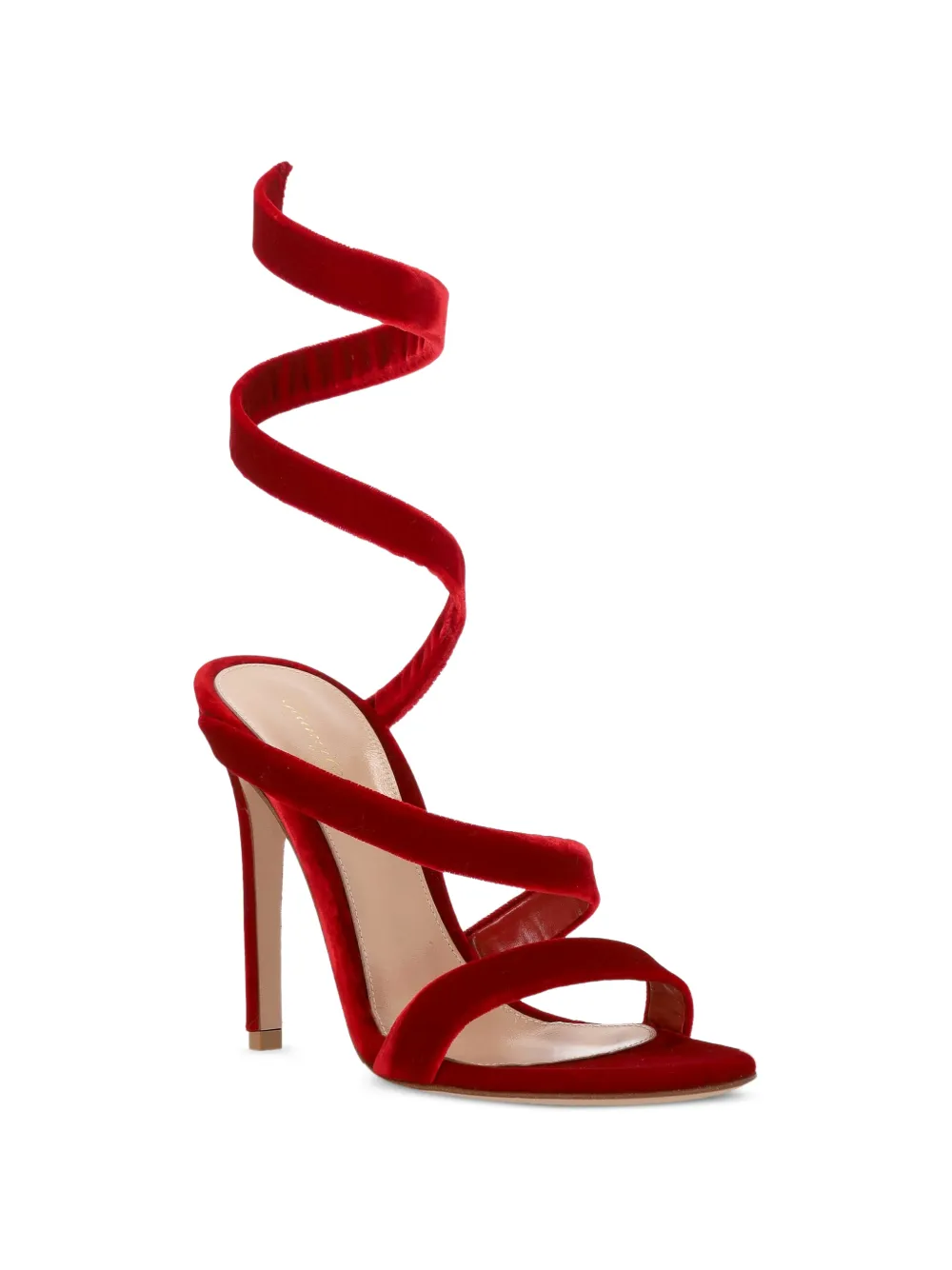 Gianvito Rossi Opera sandalen met spiraalbandje Rood