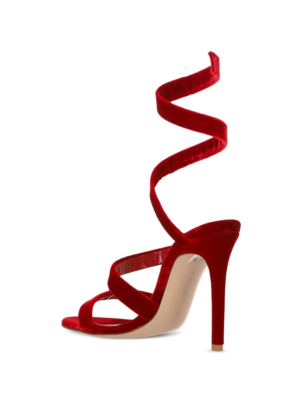 Gianvito Rossi Opera sandalen met spiraalbandje Rood