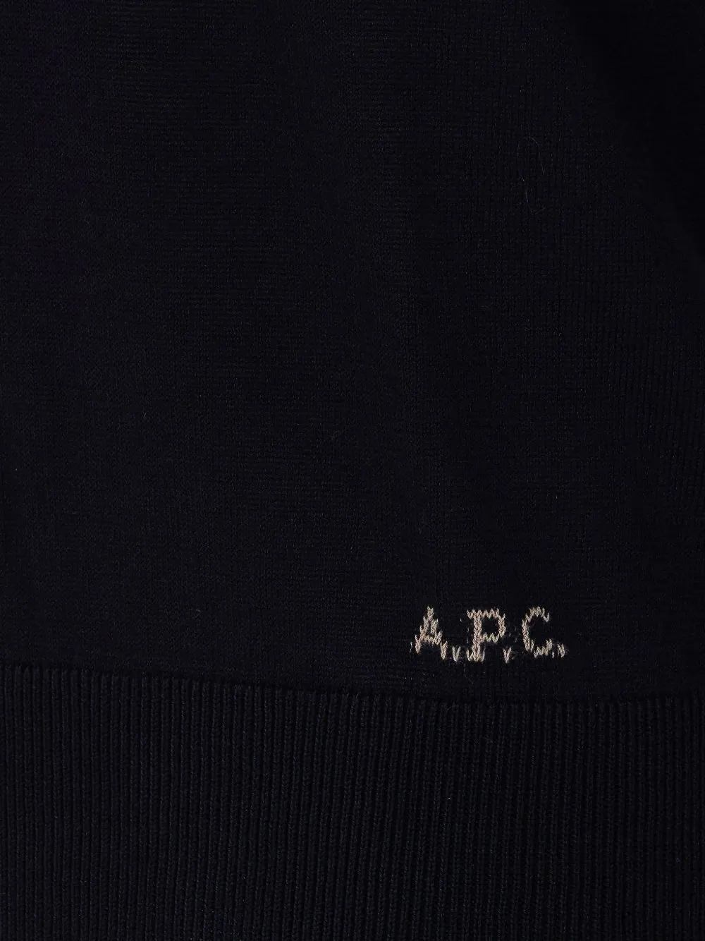  A.p.c. Embroidered Sweater - Black 