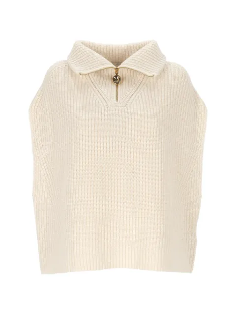 JOSEPH half-zip funnel-neck top