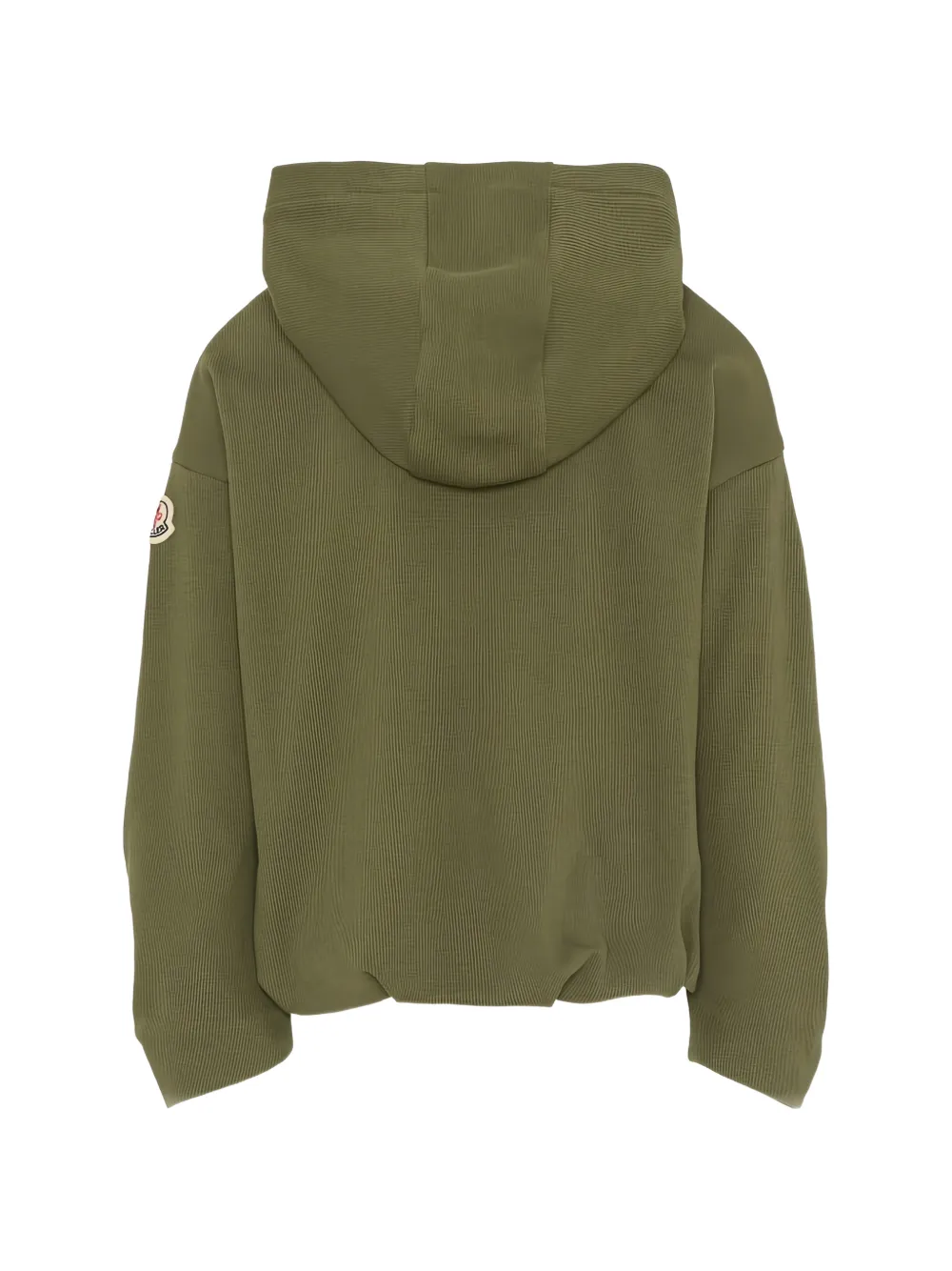 Moncler Enfant Hoodie met gedrapeerde mouwen Groen