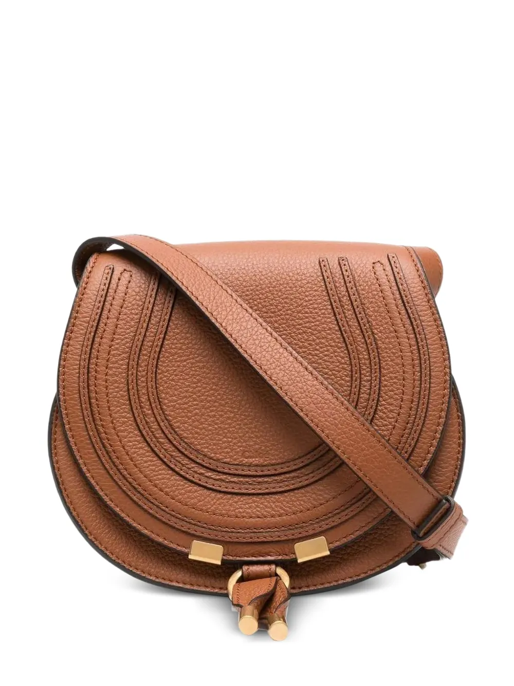 Chloé Borsa a spalla Marcie piccola - Marrone