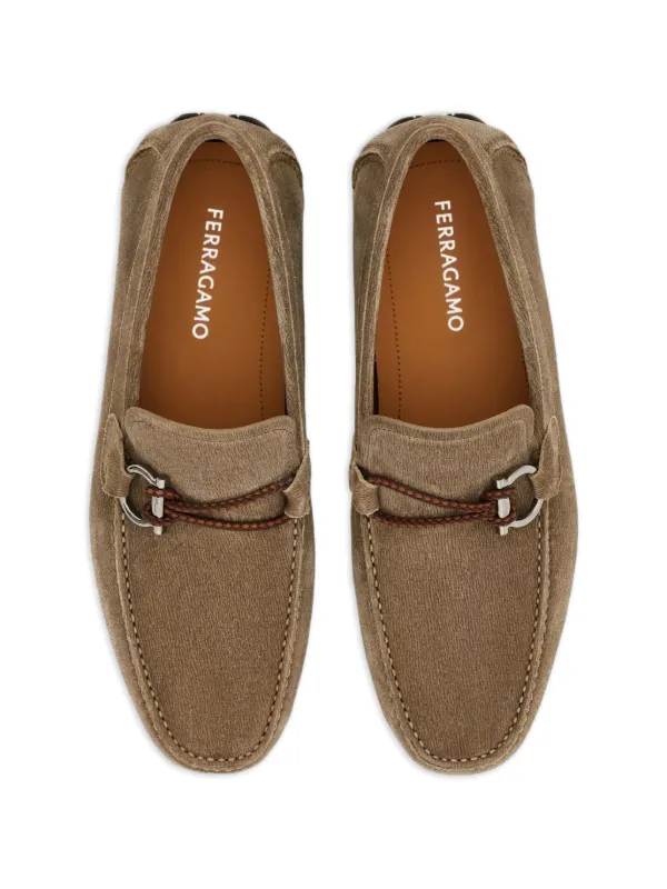 Ferragamo ガンチーニ ローファー | ブラウン | FARFETCH JP