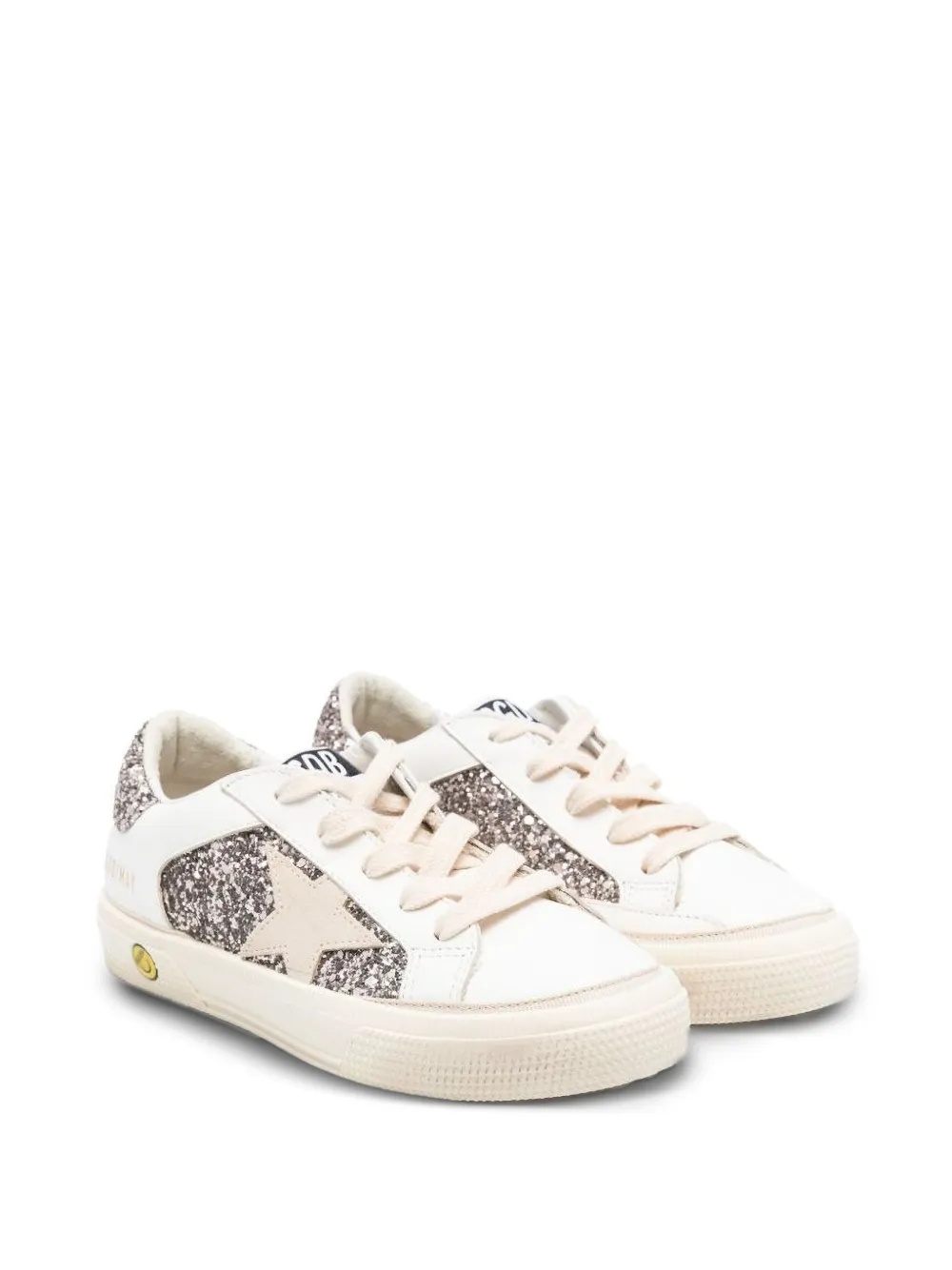 Golden Goose Kids May Teen glitter sneakers Wit