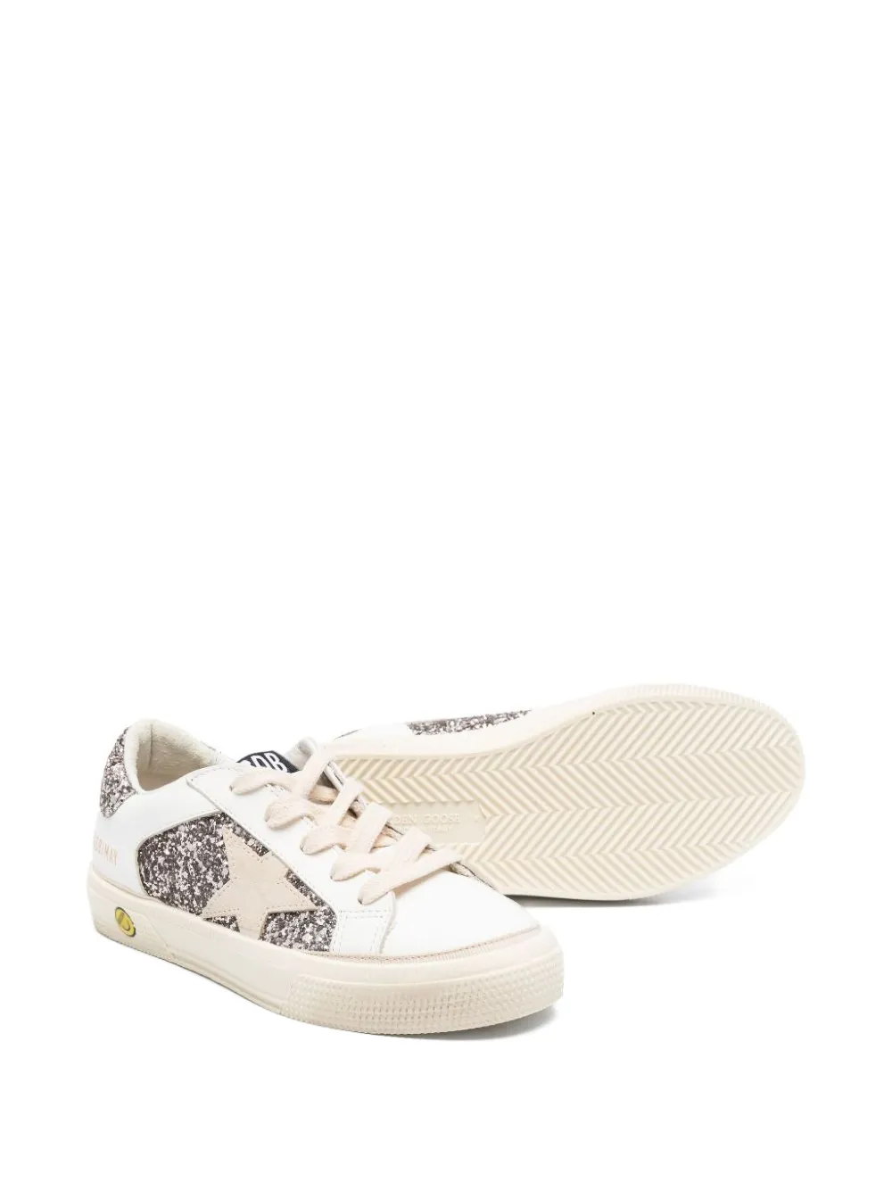 Golden Goose Kids May Teen glitter sneakers Wit