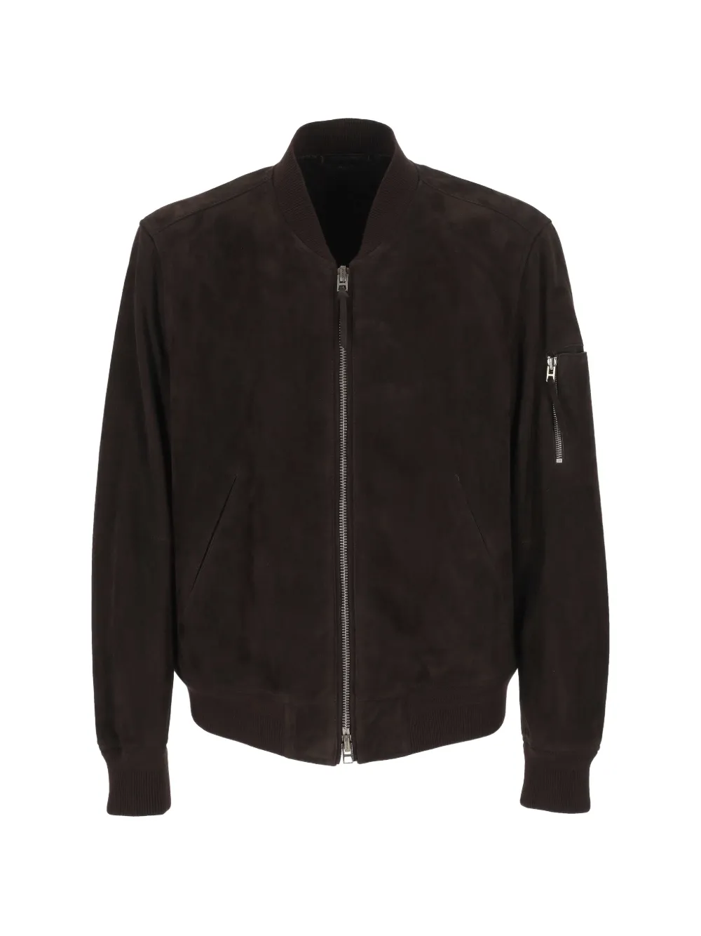 TOM FORD suede bomber jacket - Marrone