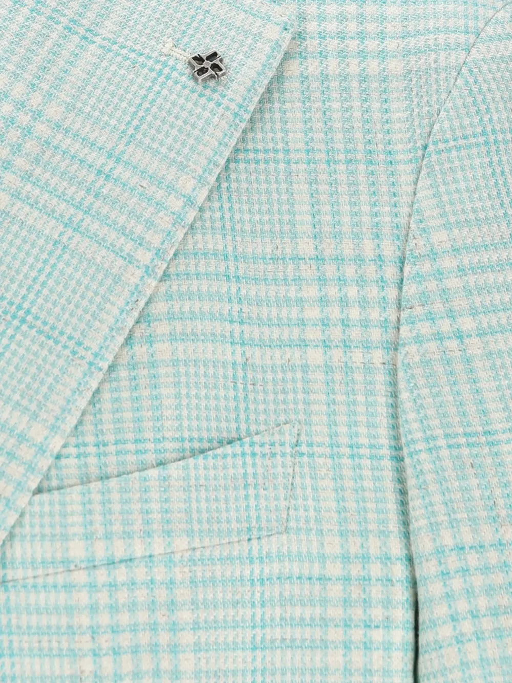 Tagliatore Geruite blazer Blauw
