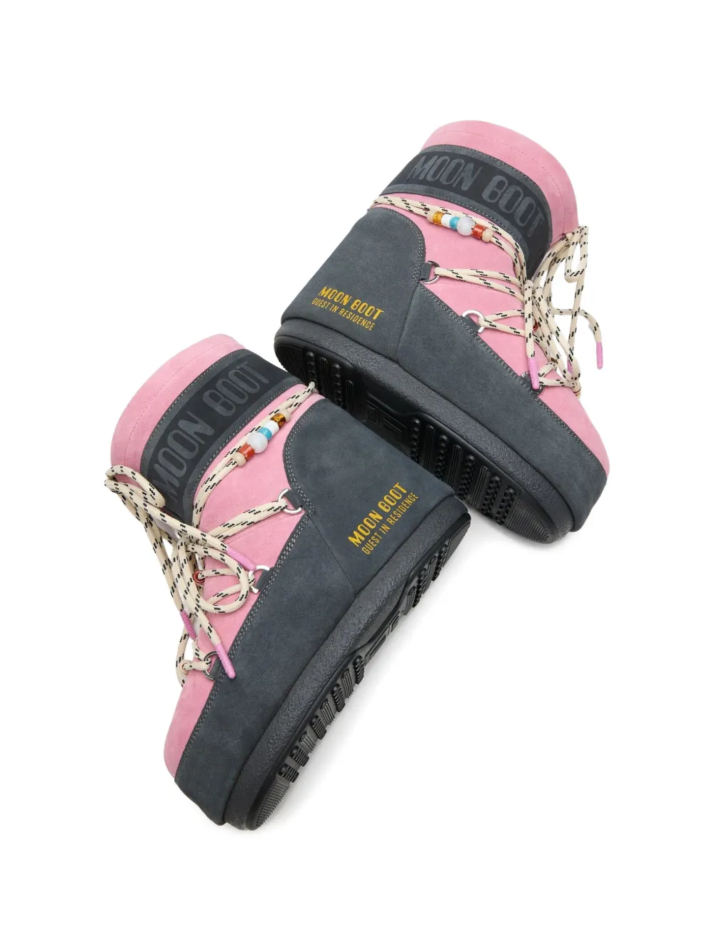 Moon Boot x Guest in Residence laarzen met ronde neus Roze
