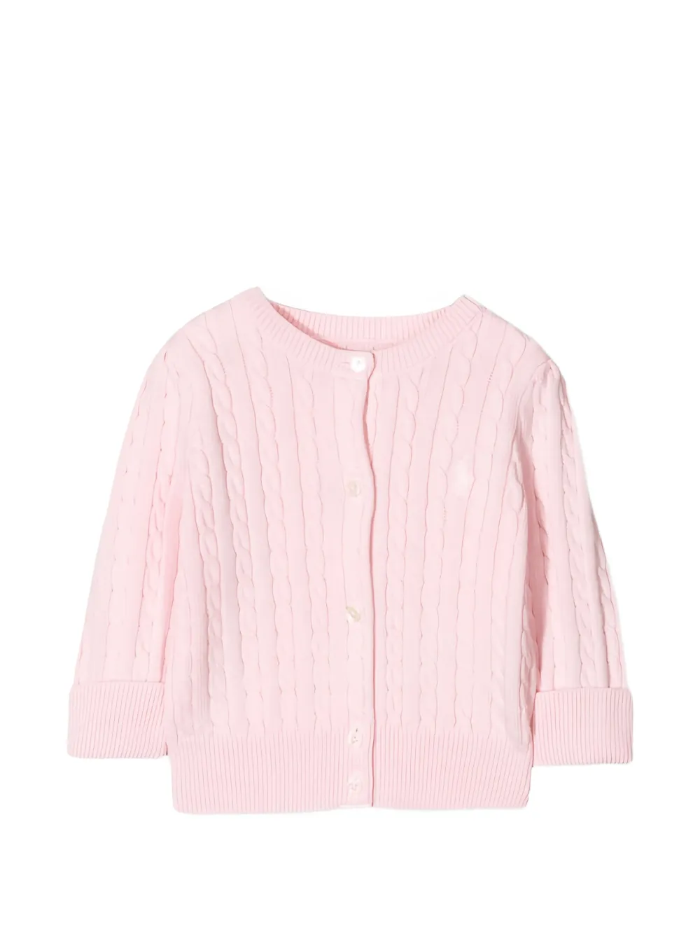 POLO RALPH LAUREN KIDS cable-knit cardigan - Pink