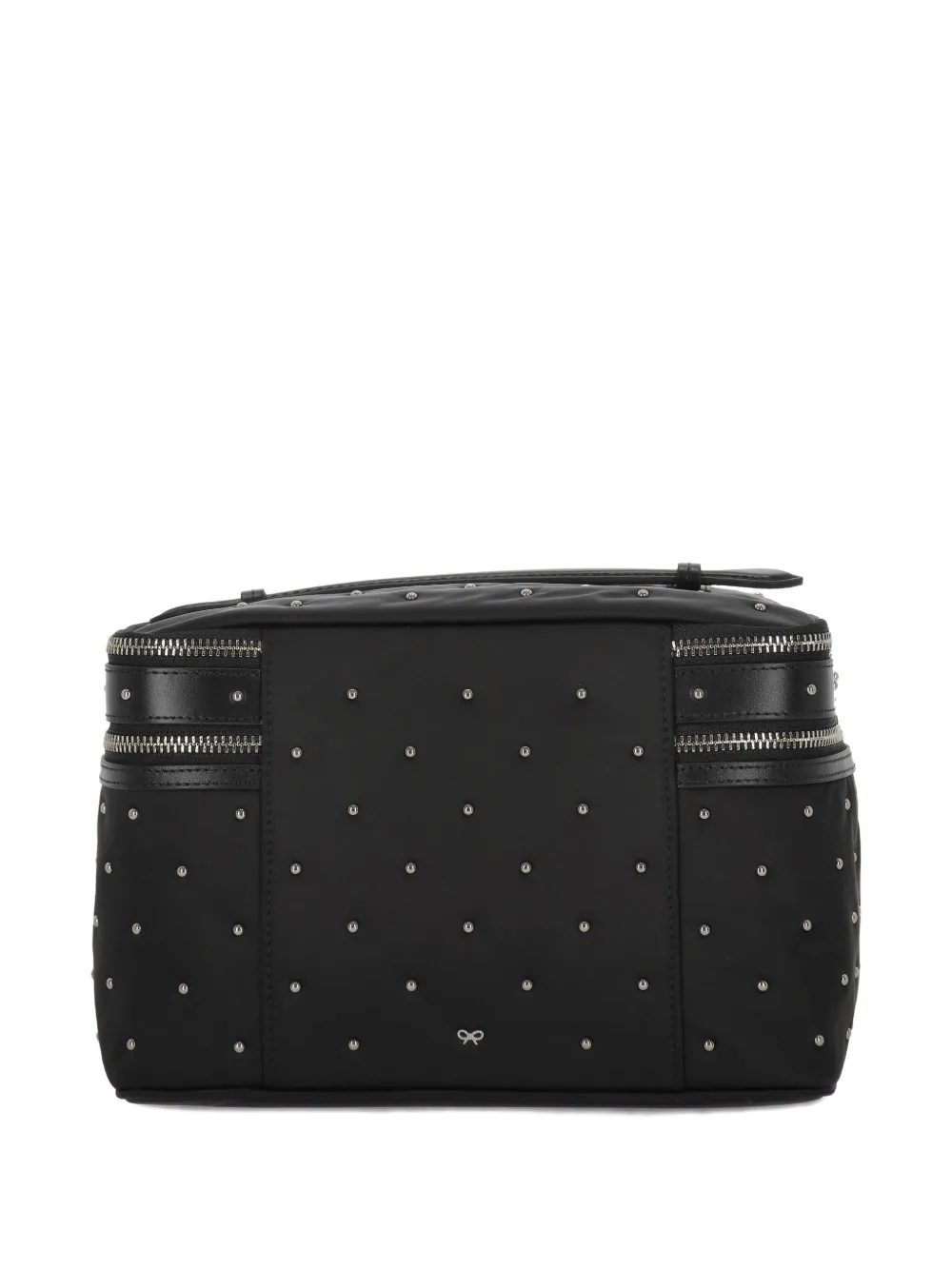  Anya Hindmarch Studded Tassel Makeup Bag - Black 