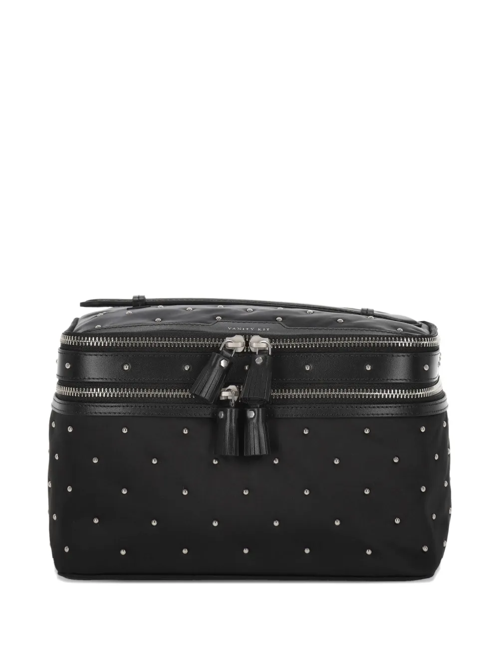 Anya Hindmarch Trousse make up con borchie - Nero