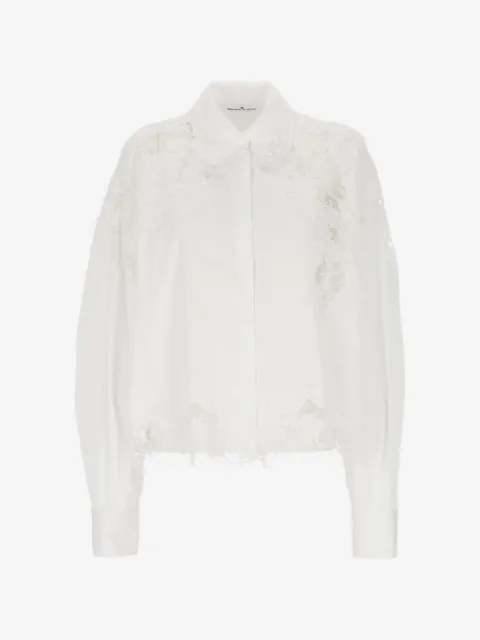 Ermanno Scervino lace-trim shirt