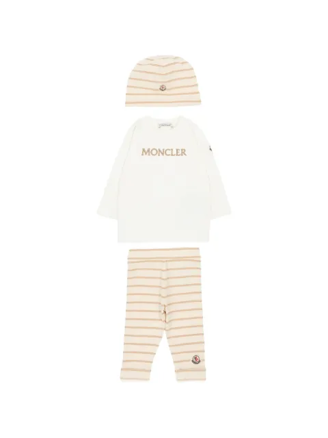 Moncler Enfant striped long-sleeved set