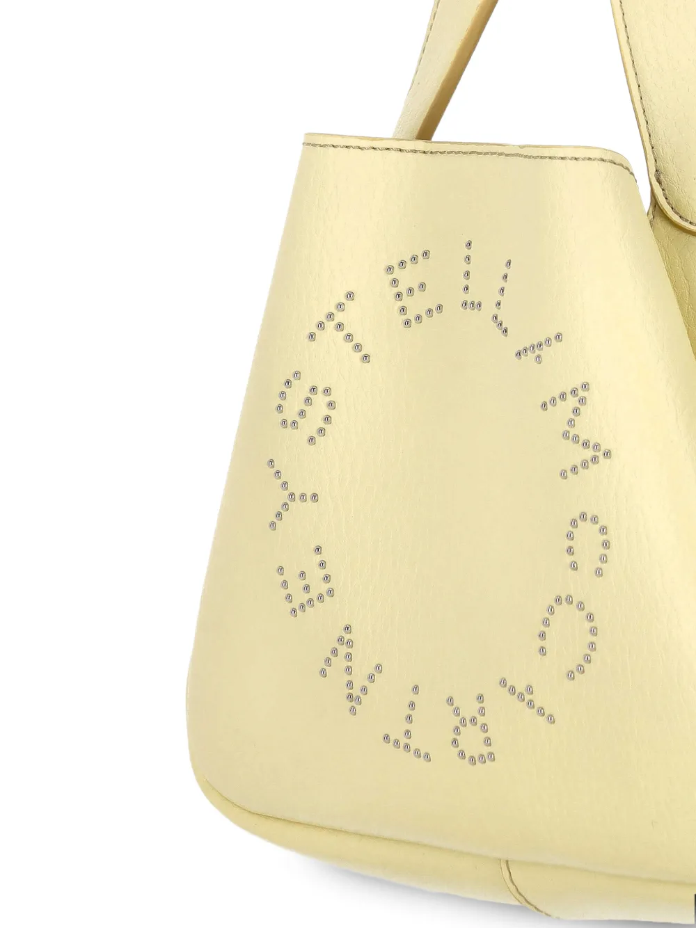 Stella McCartney Crossbodytas met dubbel handvat en logo Beige