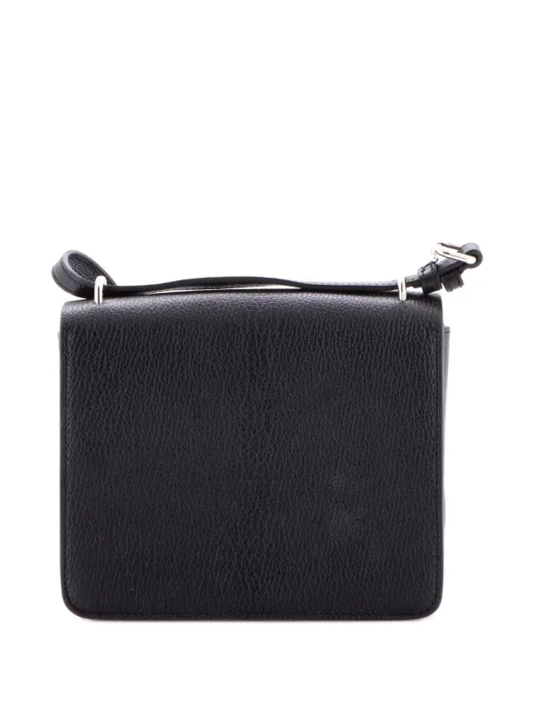 美品✨Burberry バーバリー Dリング ミディアム レザーショルダーバッグ Burberry Pre-Owned D-リング レザー＆ヴィンテージチェックキャンバス