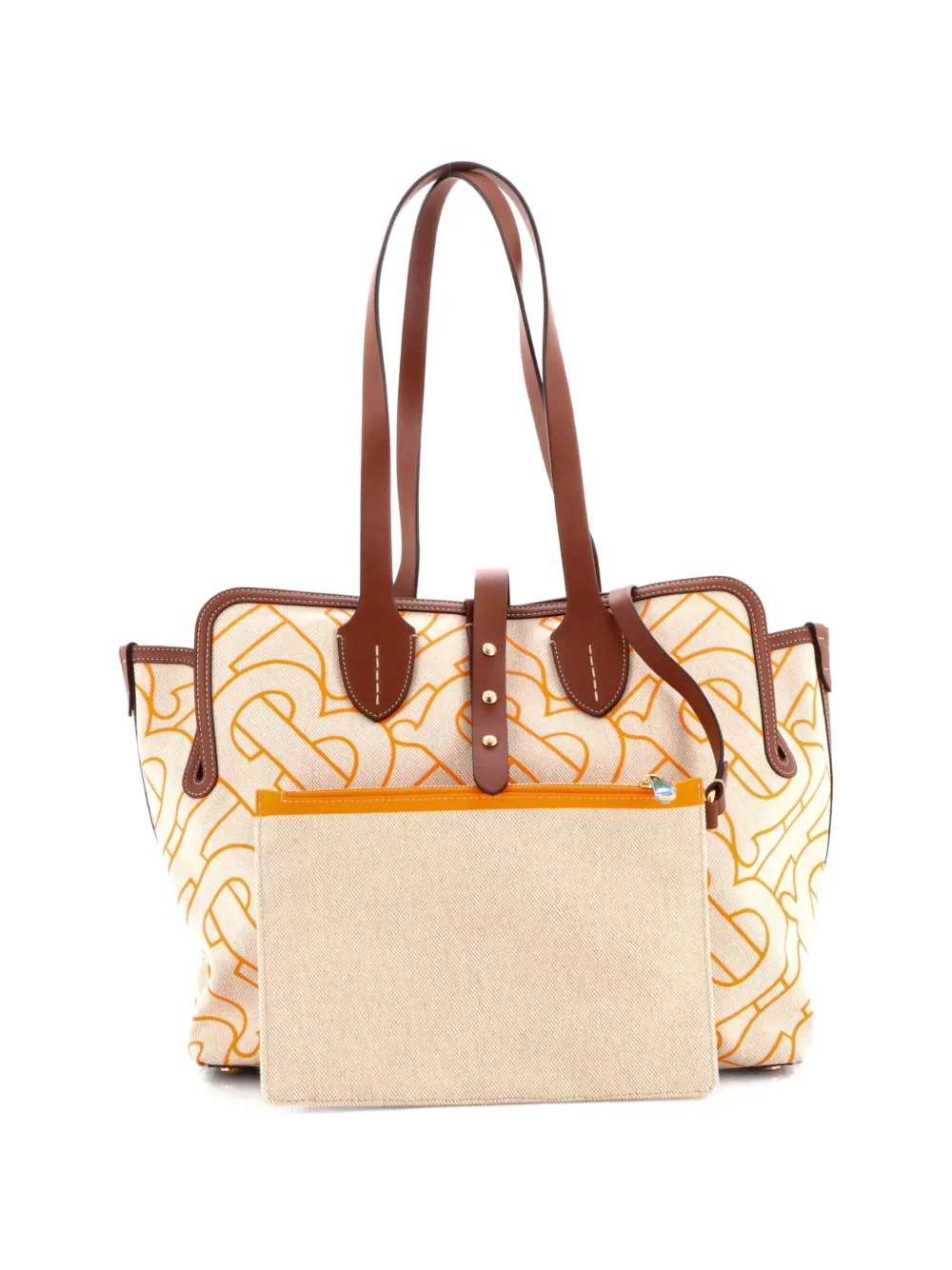 Soft Belt Bag Xl Tb Monogram Printed Canvas Medium Tote Bag
