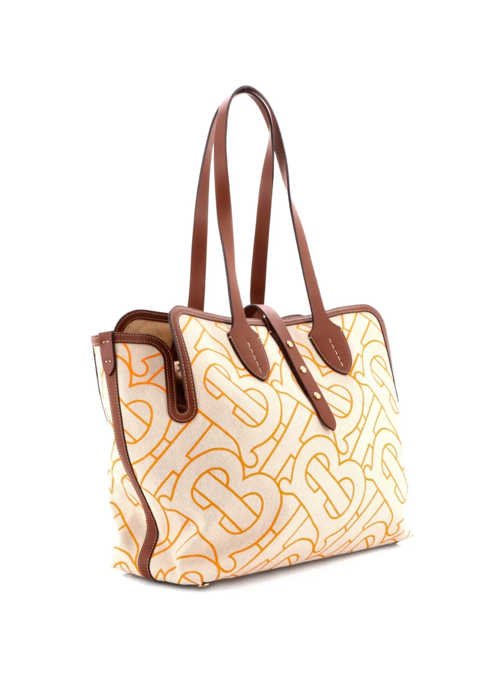 Soft Belt Bag Xl Tb Monogram Printed Canvas Medium Tote Bag
