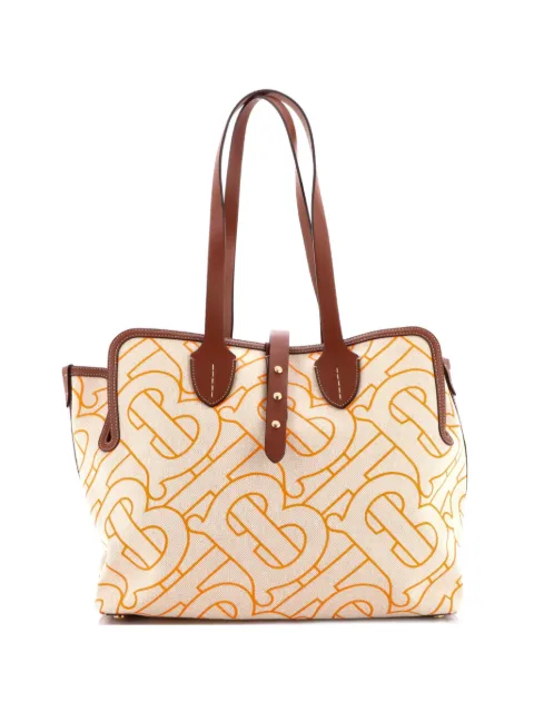 Burberry Pre-Owned Soft Belt Bag XL TB Monogram Printed Canvas Medium tote bag