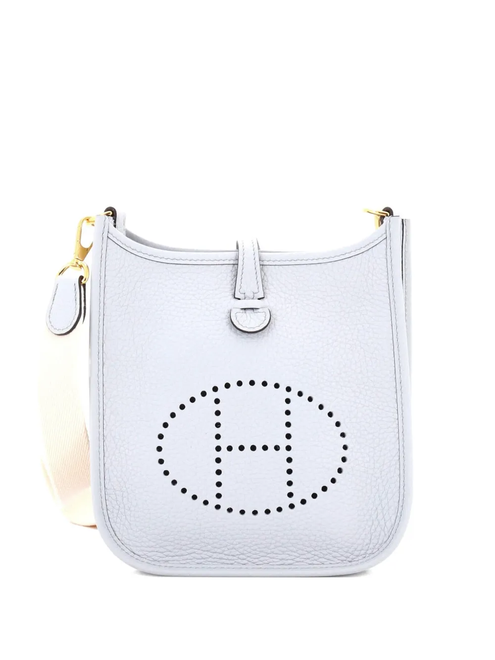 Hermès Pre-Owned Evelyne Bag Gen III Clemence TPM crossbody bag - Blu