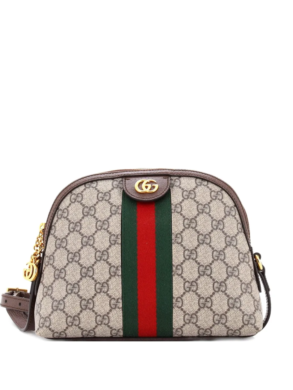 Gucci Pre-Owned Ophidia Dome GG Coated Canvas Small shoulder bag - Marrone