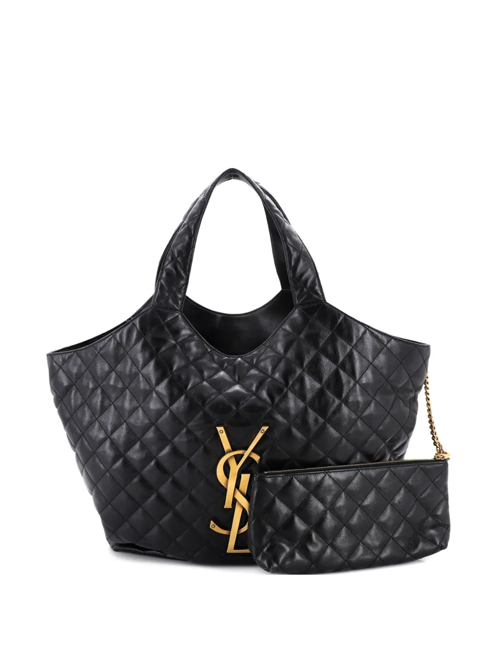 Saint Laurent Pre-Owned Icare Shopping Quilted Leather Maxi tote bag - Nero