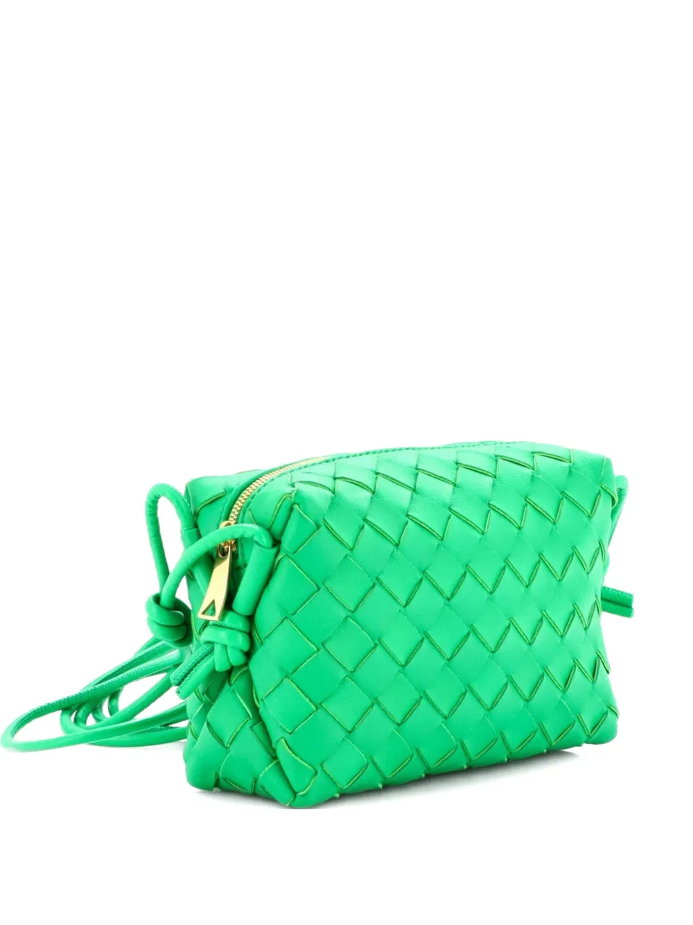 Bottega Veneta Pre-Owned Loop Intrecciato Nappa Mini crossbody bag - Verde