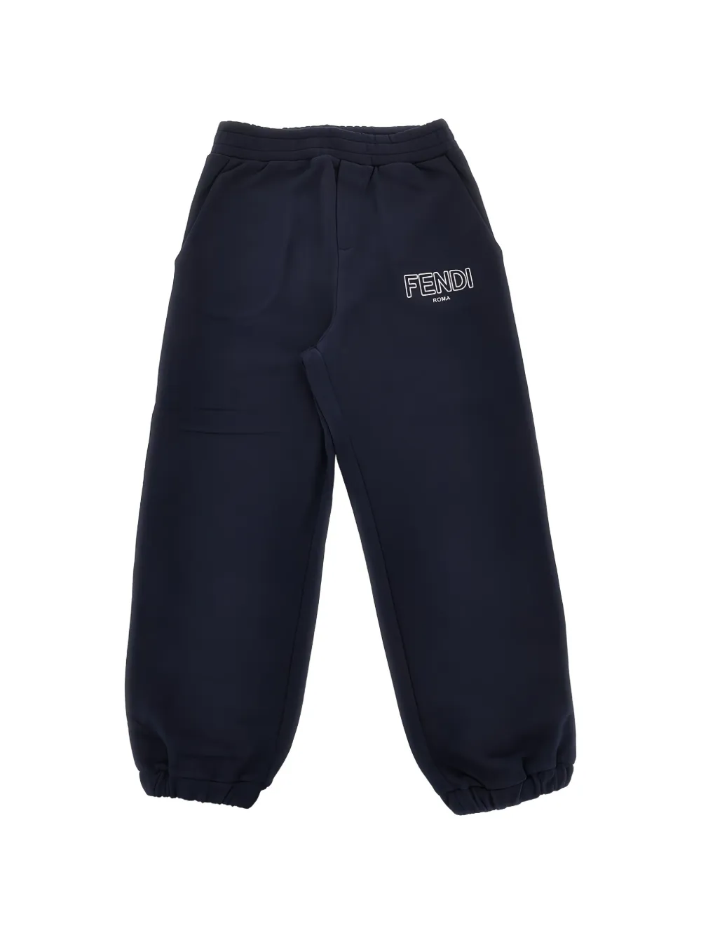 Fendi Kids logo-detail track pants - Blu