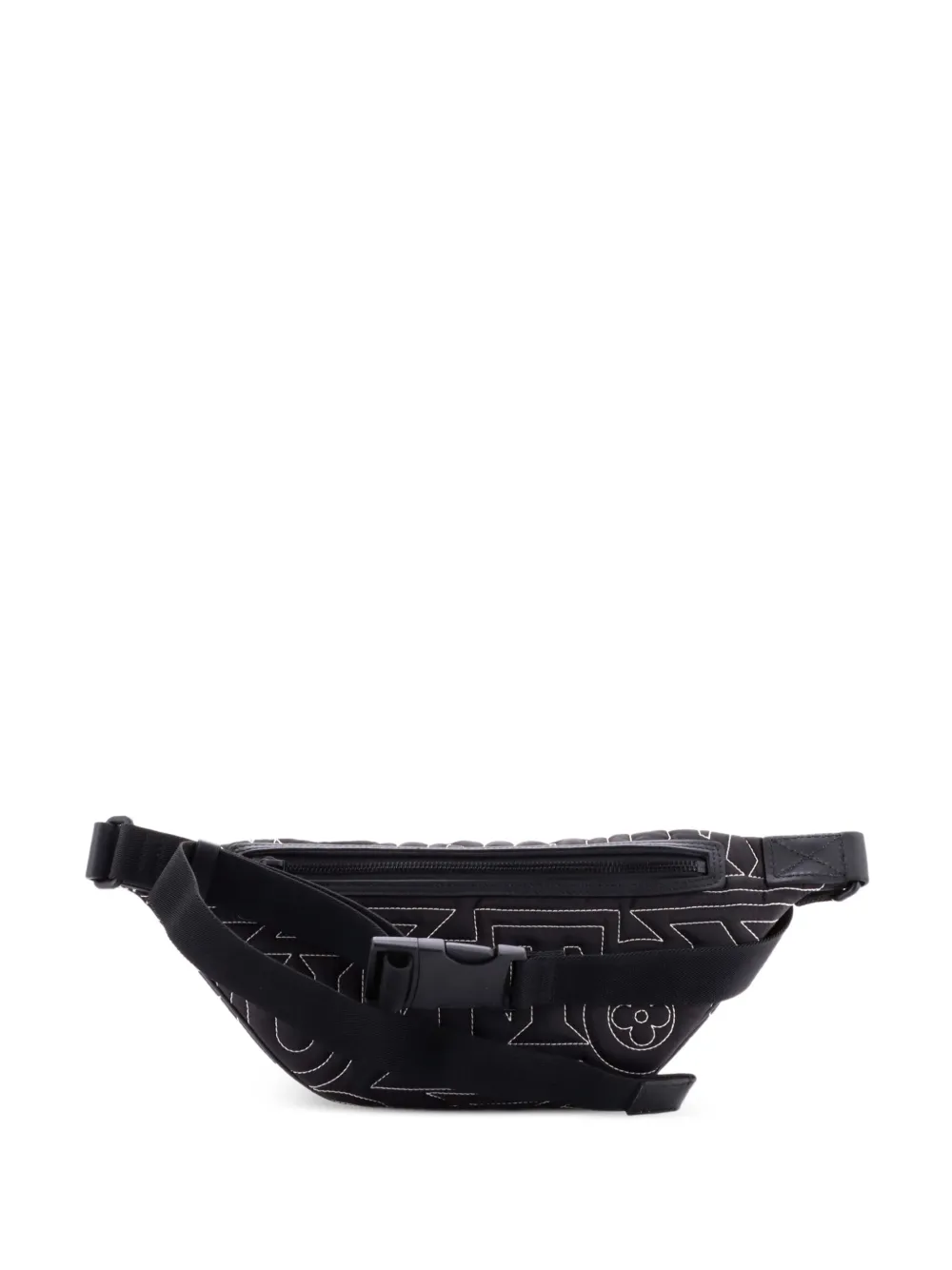 Louis Vuitton Pre-Owned Discovery Bumbag Limited Edition Snow Capsule Embroidered Monogram Nylon belt bag - Nero