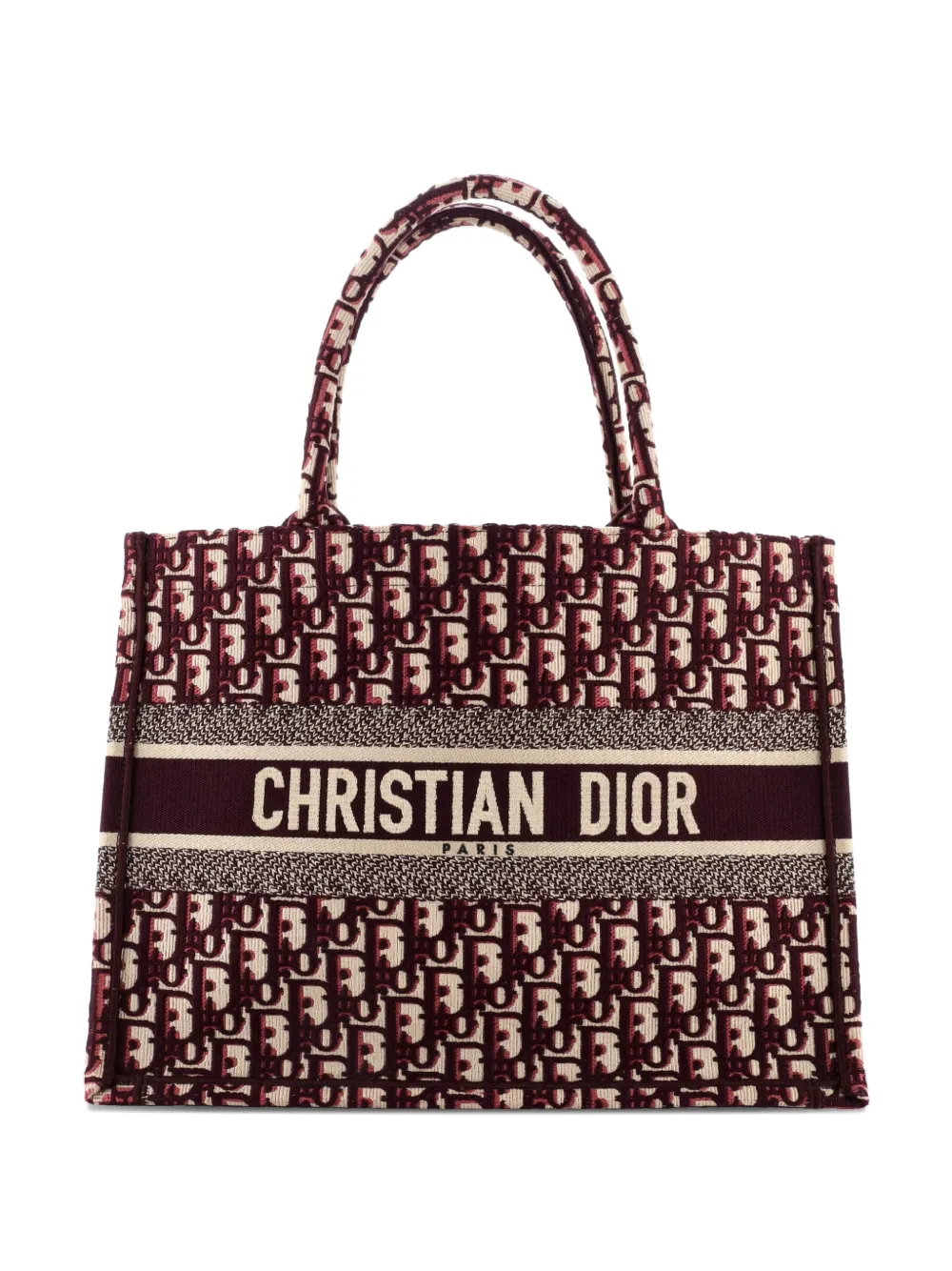 Christian Dior Pre-Owned Book Oblique Canvas Medium tote bag - Rosso