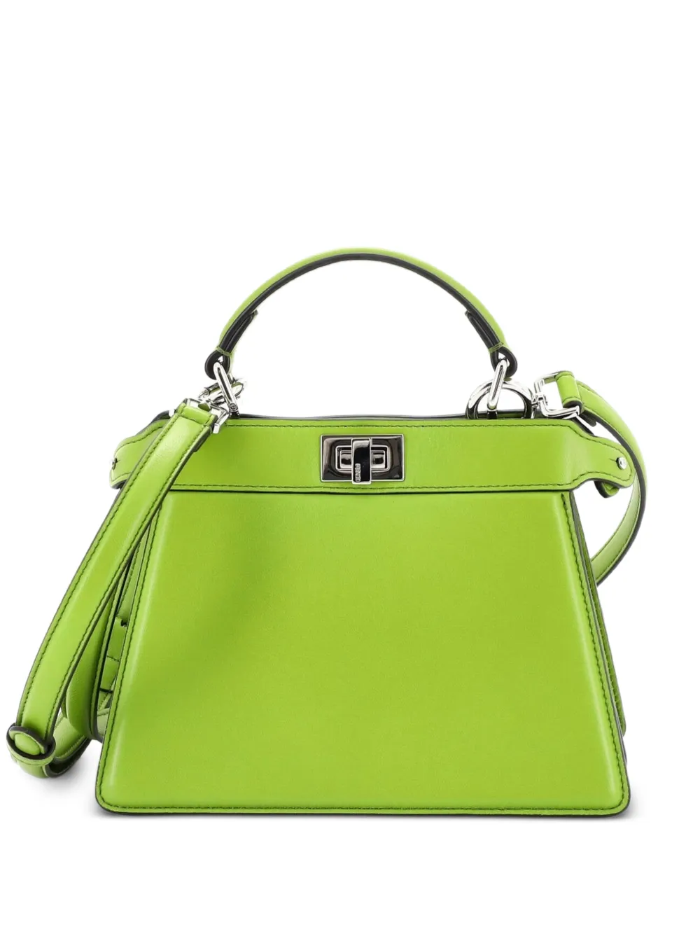 Fendi Pre-Owned Peekaboo ISeeU Bag Leather Petite crossbody bag - Verde