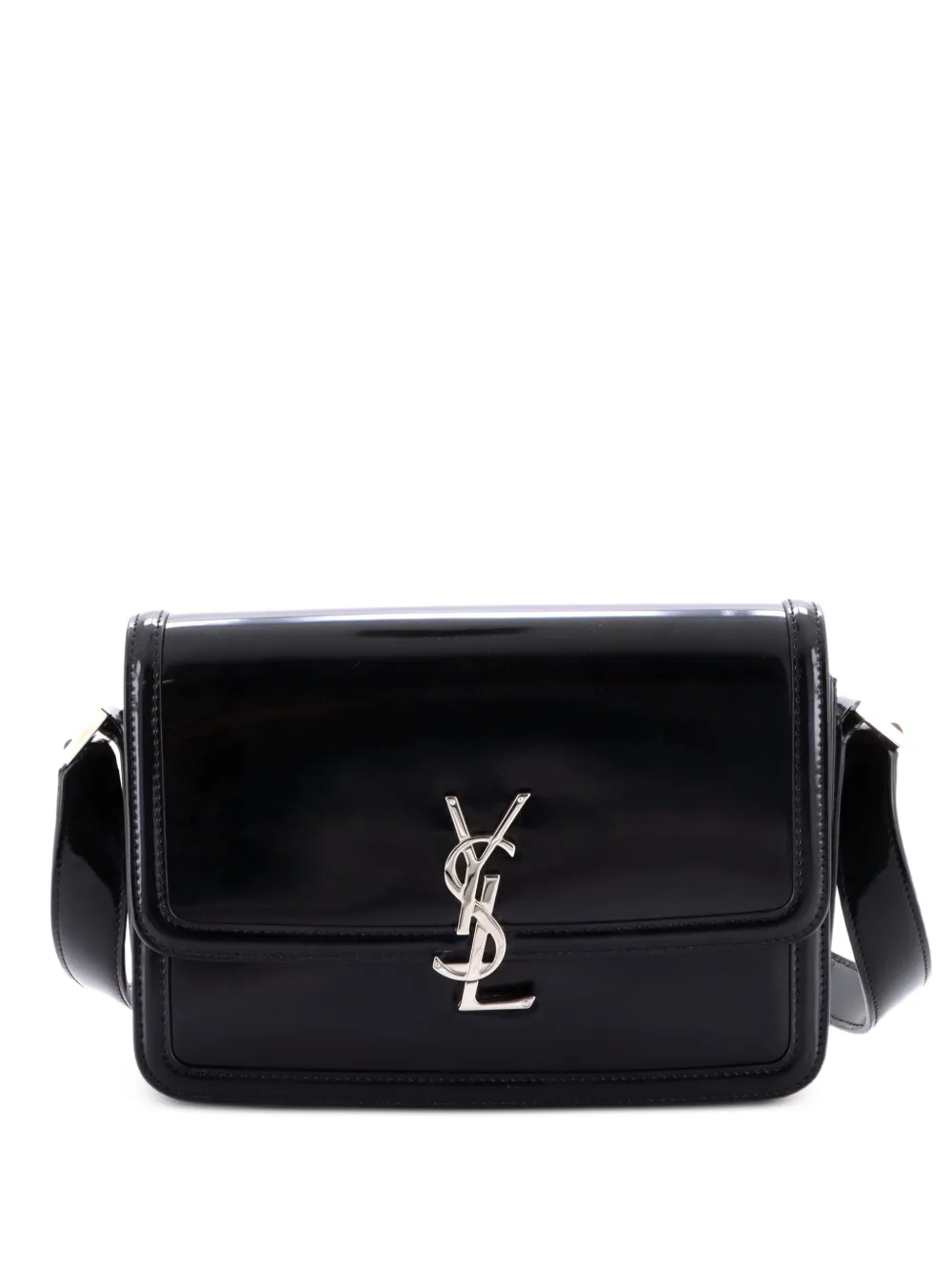 Saint Laurent Pre-Owned Solferino Bag Patent Medium shoulder bag - Nero